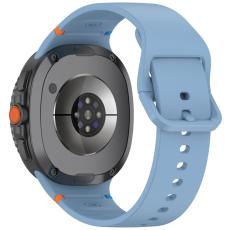  Galaxy Watch 8 46/44/40 mm Klockarmband Silkon Bl&aring;