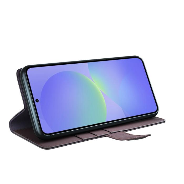 Bild 3,  Samsung Galaxy A37 5G Fodral Premium Äkta Läder Brun