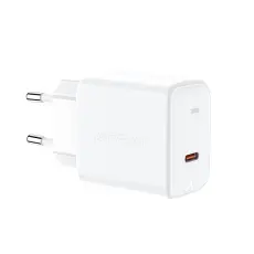 Acefast Acefast 30W GaN PD QC USB-C V&auml;ggladdare Vit