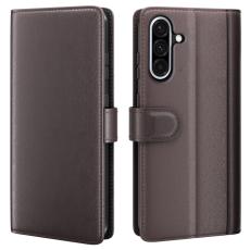  Samsung Galaxy A36 5G/A56 5G Fodral Premium &Auml;kta L&auml;der Brun