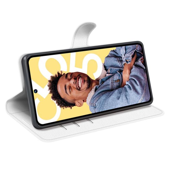 Bild 3,  Google Pixel 8 Fodral Litchi Textur Vit