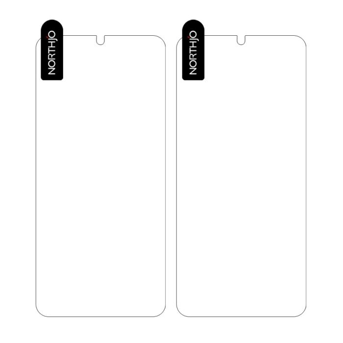Bild 2, NORTHJO NORTHJO Galaxy A14 4G/5G 2-PACK Skärmskydd Härdat Glas
