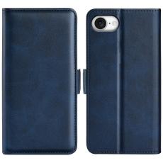  iPhone 17e / 16e Fodral L&auml;der Bl&aring;