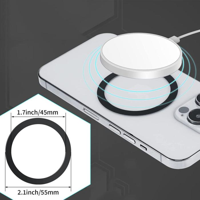 Bild 2, Tech-Protect Tech-Protect Universal Magmat MagSafe Ring Svart/Silver