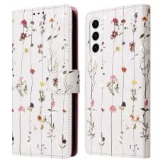  Samsung Galaxy S26 Plus Fodral RFID L&auml;der Sm&aring; Blommor