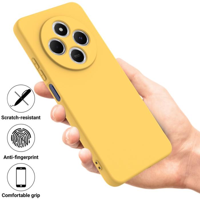 Bild 2,  Xiaomi Redmi 14C Skal Liquid Silikon Gul