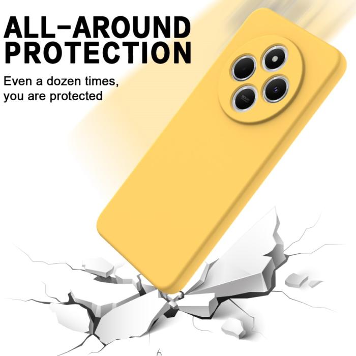 Bild 5,  Xiaomi Redmi 14C Skal Liquid Silikon Gul