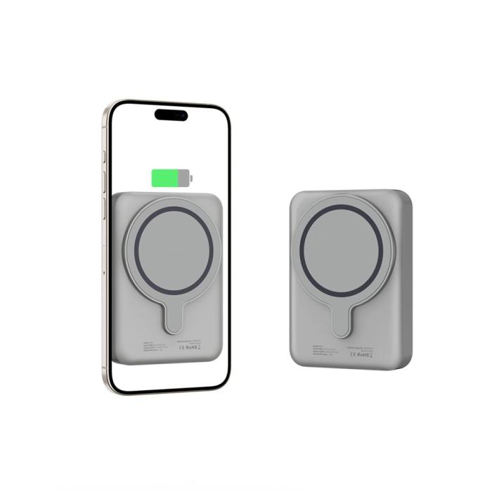 Bild 4, Tech-Protect Tech-Protect 10000 mAh MagSafe Powerbank LifeMag Titanium