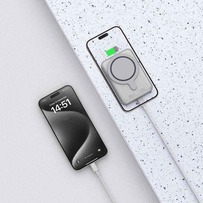 Bild 6, Tech-Protect Tech-Protect 10000 mAh MagSafe Powerbank LifeMag Titanium