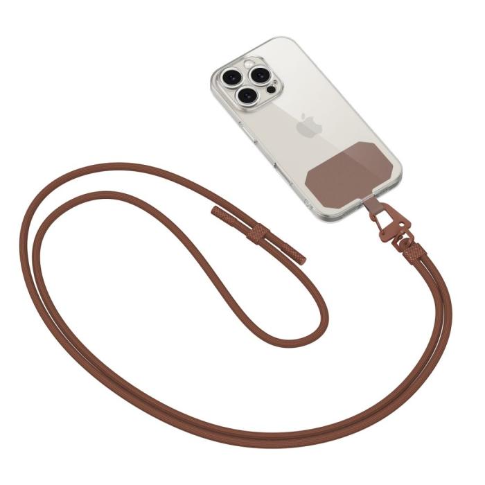 Bild 2, Tech-Protect Tech-Protect Mobilsnöre CrossBody Strap Chocolate Brown