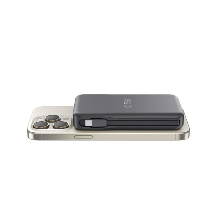 Bild 2, Tech-Protect Tech-Protect 10000 mAh MagSafe Powerbank LifeMag Svart