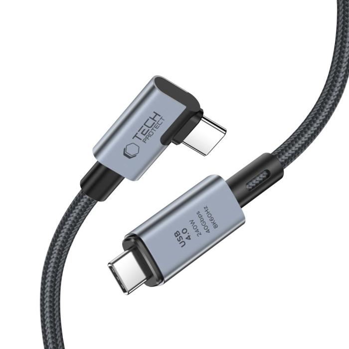 Bild 2, Tech-Protect Tech-Protect 1.5 m 240W PD 8K USB-C/USB-C Kabel UltraBoost Grå