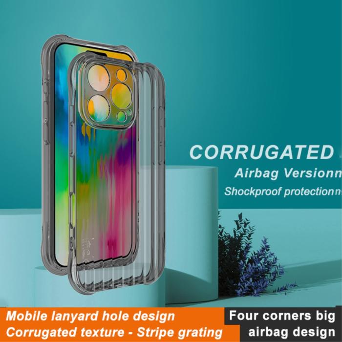 Bild 2, IMAK IMAK iPhone 16 Pro Max Skal Shockproof TPU Tonad Svart
