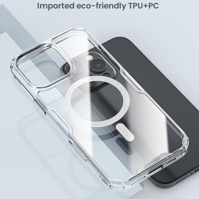 Bild 6, NILLKIN NILLKIN iPhone 16 Pro Max Skal MagSafe Pro Transparent