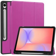  Samsung Galaxy Tab S10 Lite Fodral Tri-Fold Pennh&aring;llare Lila