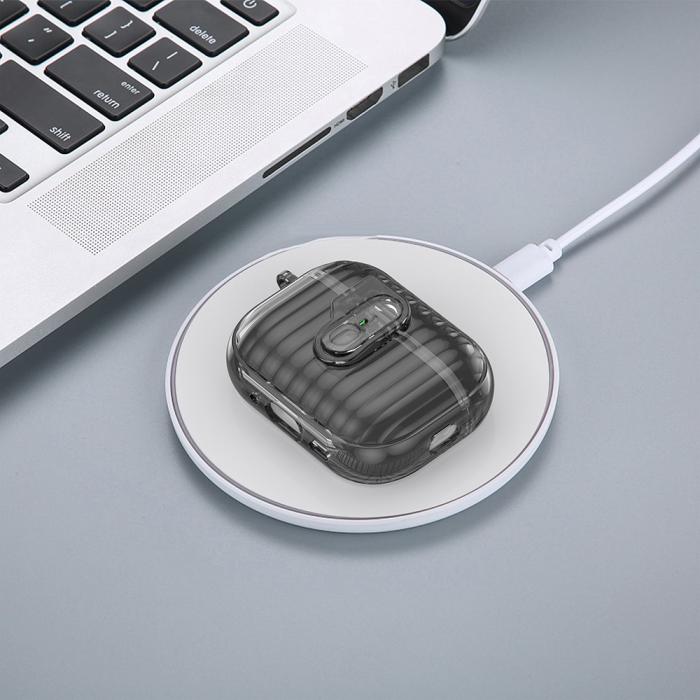 Bild 3,  AirPods Pro 3 Skal Hybrid Shell Texture Tonad Svart
