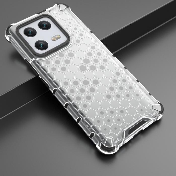 Bild 2,  Xiaomi 13 Pro 5G Skal Shockproof Honeycomb Textur Vit