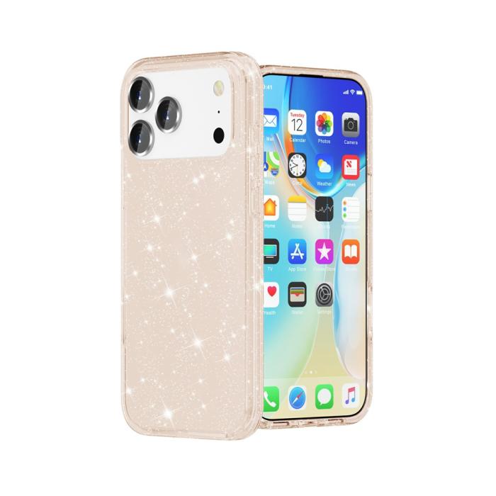 Bild 5,  iPhone 17 Pro Max Skal Glitter Guld