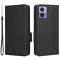  Motorola Edge 30 Neo Fodral Litchi Textur Svart