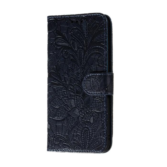 Bild 3,  Huawei P40 Pro - Blommigt Mönster - Mörk Blå