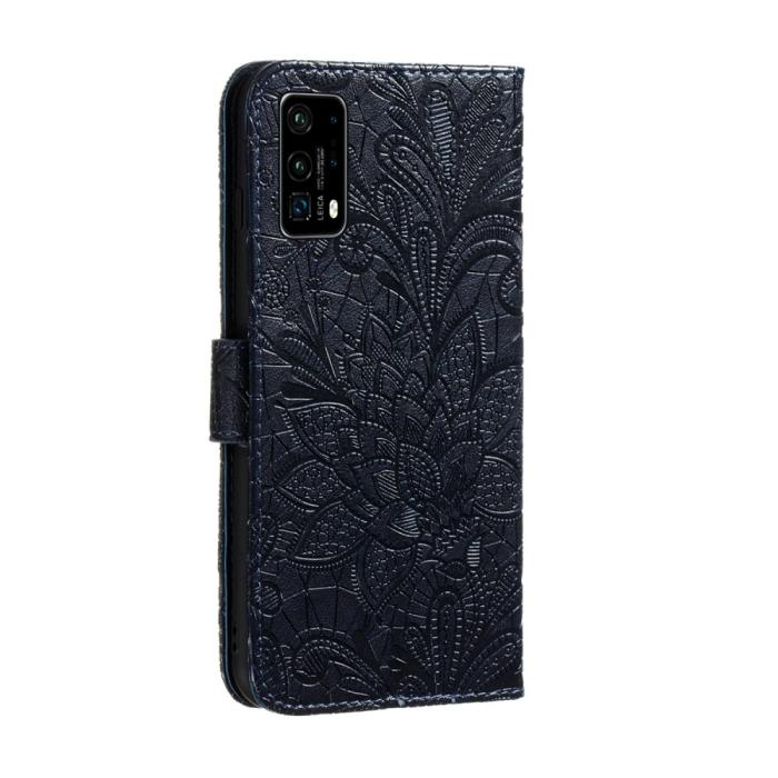 Bild 4,  Huawei P40 Pro - Blommigt Mönster - Mörk Blå