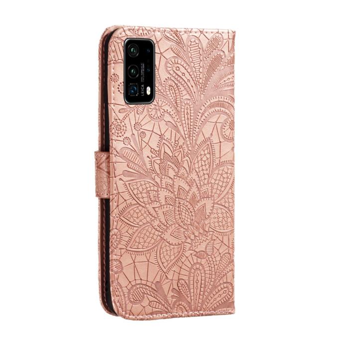 Bild 4,  Huawei P40 - Blommigt Mönster - Roséguld