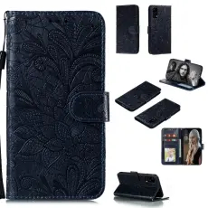  Huawei P40 Pro - Blommigt M&ouml;nster - M&ouml;rk Bl&aring;