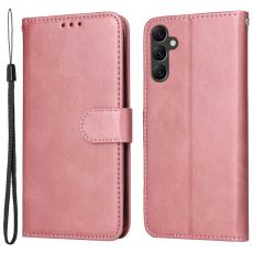  Samsung Galaxy A14 4G/5G Fodral L&auml;der Ros&eacute;guld