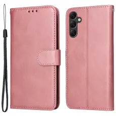  Samsung Galaxy A14 4G/5G Fodral L&auml;der Ros&eacute;guld