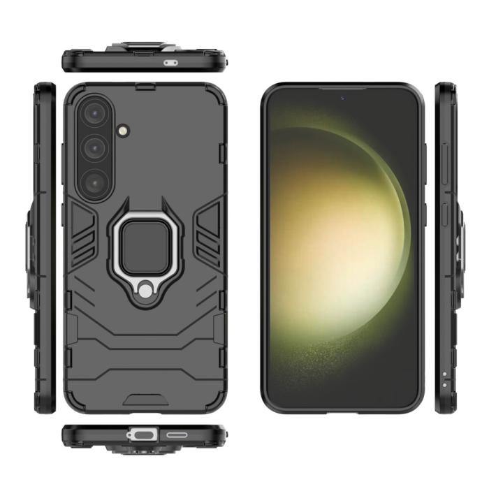 Bild 5,  Samsung Galaxy S24 Plus Skal Ring Hybrid Armor Svart