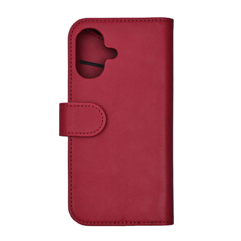 Gear Gear iPhone 17 Fodral MagSafe Läder Deep Red