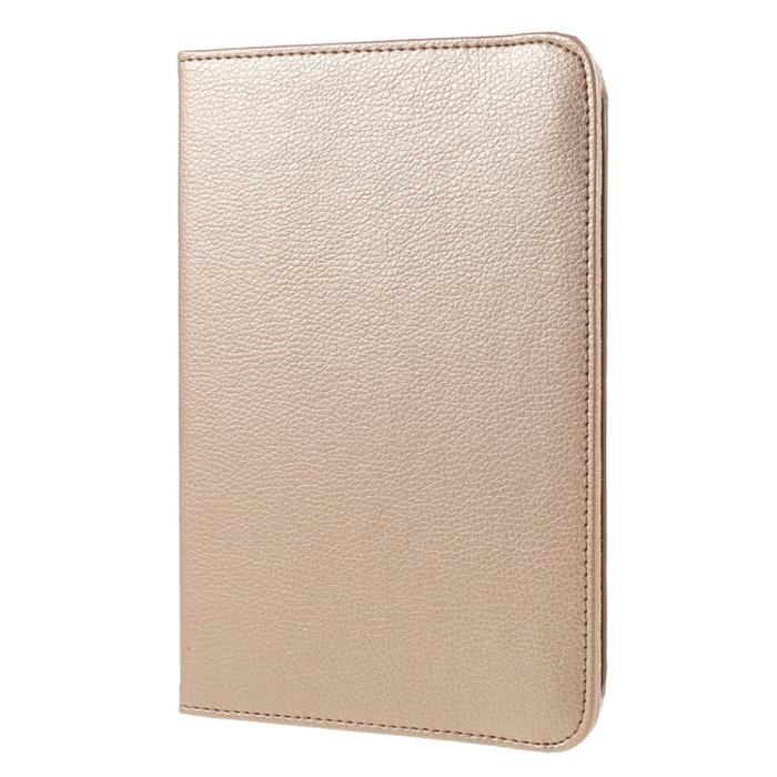 Bild 3,  iPad Mini 2024/2021 Fodral 360° Rotation Litchi Guld