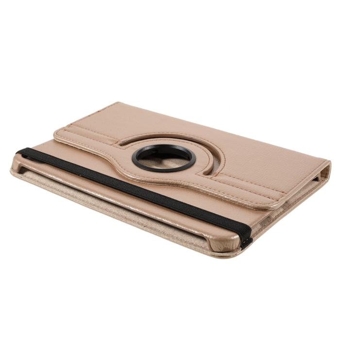 Bild 6,  iPad Mini 2024/2021 Fodral 360° Rotation Litchi Guld