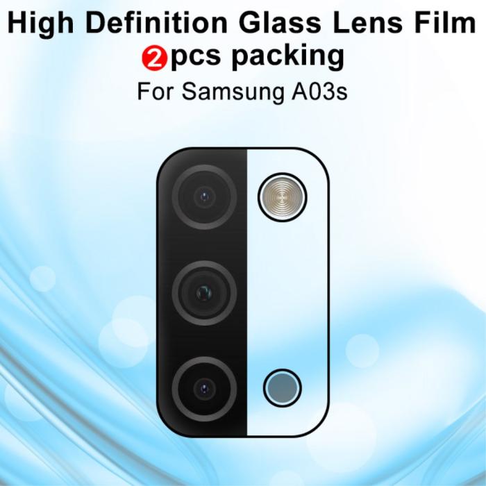 Bild 2, IMAK IMAK Samsung Galaxy A03s Linsskydd 2-PACK Härdat Glas