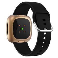  Fitbit Versa 4/Sense 2 Klockarmband Silikon Svart