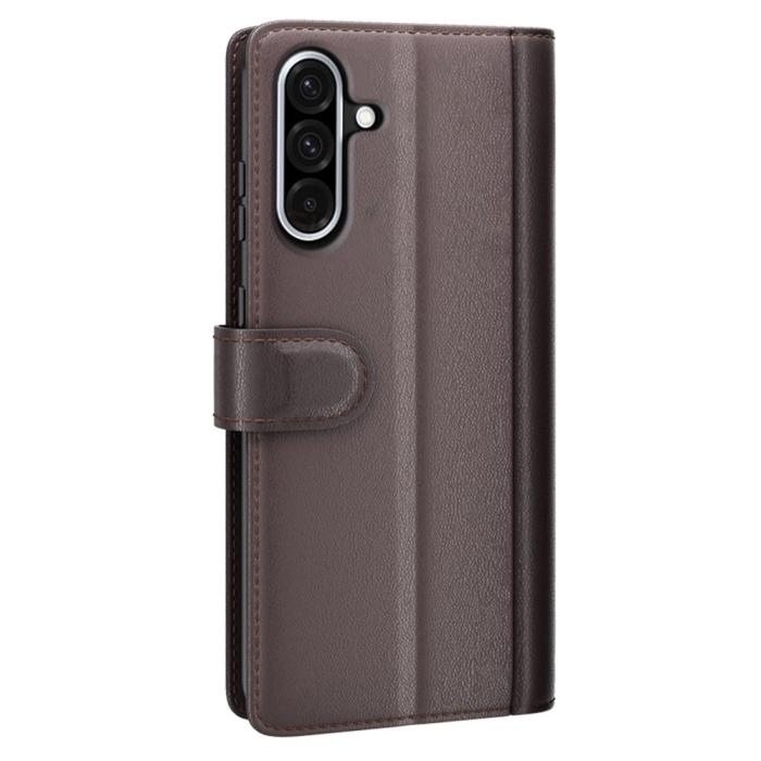 Bild 6,  Samsung Galaxy A36 5G/A56 5G Fodral Premium Äkta Läder Brun
