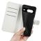  Google Pixel 8 Fodral Litchi Textur Vit
