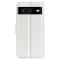  Google Pixel 8 Fodral Litchi Textur Vit