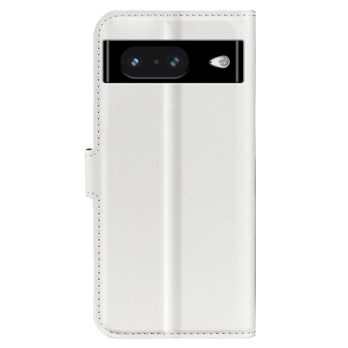 Bild 6,  Google Pixel 8 Fodral Litchi Textur Vit
