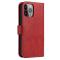  iPhone 13 Pro Max Plånboksfodral Läder Röd