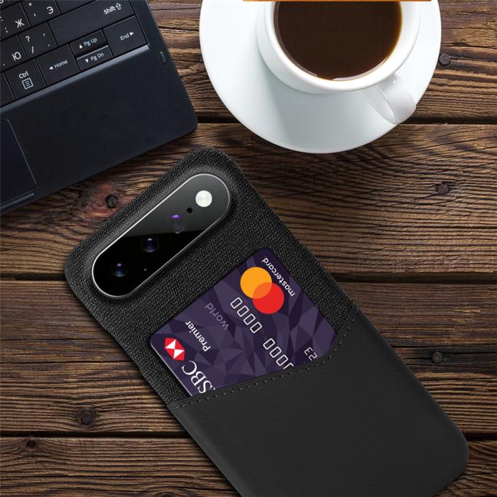 Bild 4,  Google Pixel 11 Pro XL Skal PU Läder Med Korthållare Svart