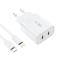 Tech-Protect Tech-Protect 20W Väggladdare PD Inkl. USB-C Kabel Vit