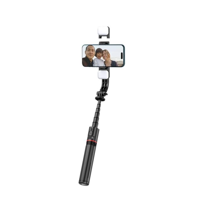 Bild 3, Tech-Protect Tech-Protect Bluetooth Selfie Stick Tripod Med Led Light Svart
