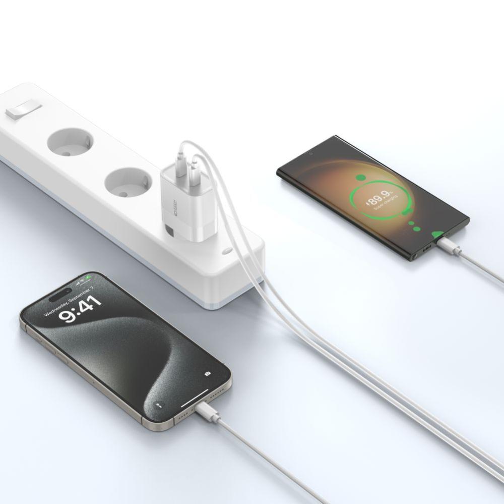 Tech-Protect Tech-Protect 20W PD 2x USB-C Väggladdare Svart