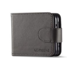 LC.IMEEKE LC.IMEEKE Galaxy Z Flip 4 Fodral L&auml;der Gr&aring;