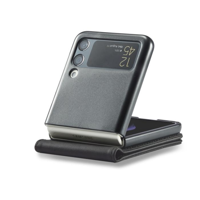 Bild 6, LC.IMEEKE LC.IMEEKE Galaxy Z Flip 4 Fodral Läder Svart