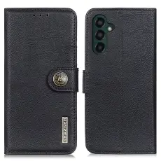 KHAZNEH KHAZNEH Galaxy A55 5G Fodral L&auml;der Svart