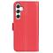  Samsung Galaxy S24 Fodral Litchi Läder Röd