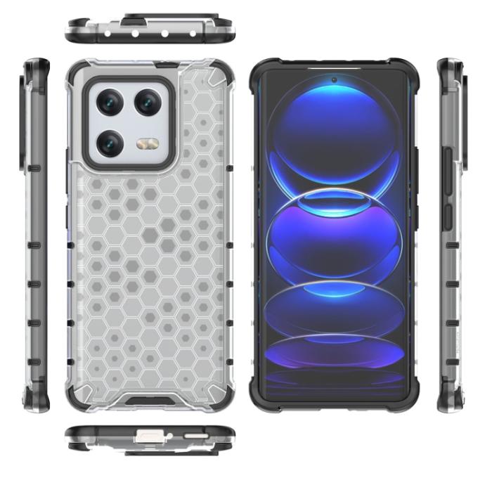 Bild 4,  Xiaomi 13 Pro 5G Skal Shockproof Honeycomb Textur Vit