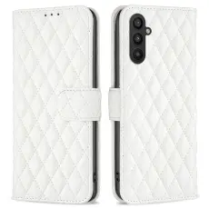  Samsung Galaxy A25 5G Fodral Diamond L&auml;der Vit